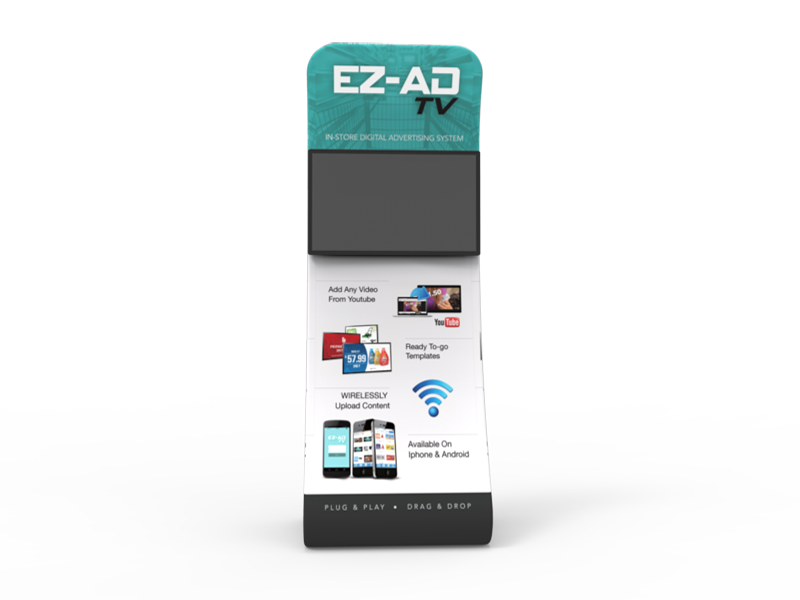 Wave Monitor Display Stand with Graphics