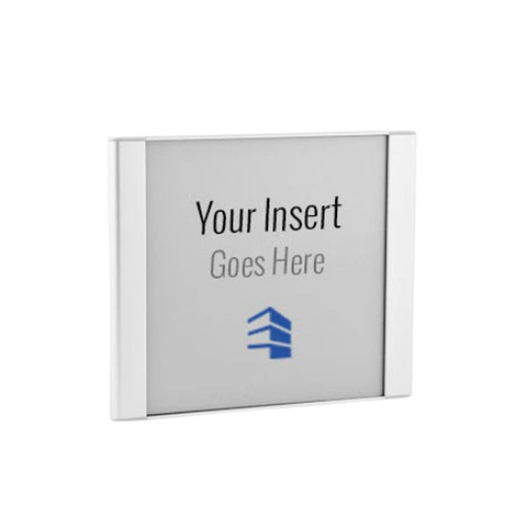 5.5 x 6.25 office door and wall nameplate sign frame for professional signage