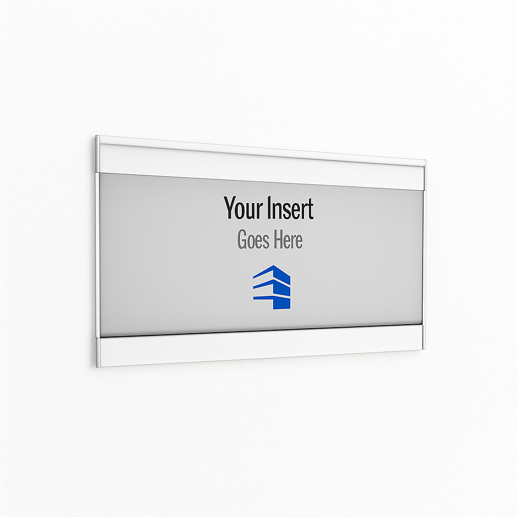 6 1/4 in. x 3 1/4 in. OFFICE DOOR / WALL NAMEPLATE SIGN FRAME