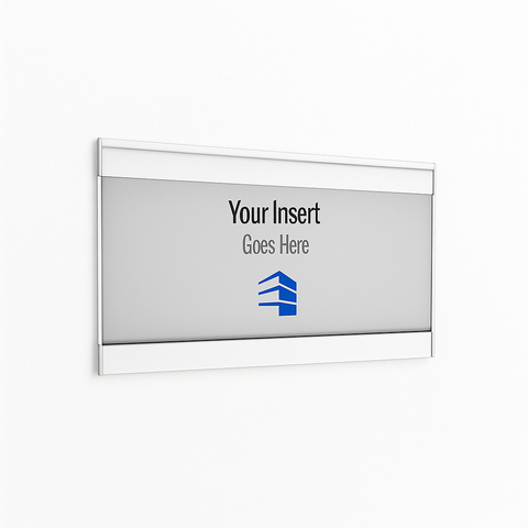 6 1/4 in. x 3 1/4 in. OFFICE DOOR / WALL NAMEPLATE SIGN FRAME