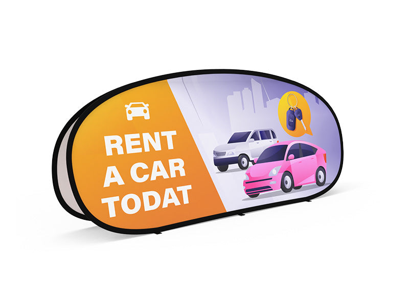 Horizontal Pop Up A-Frame Banner - Large