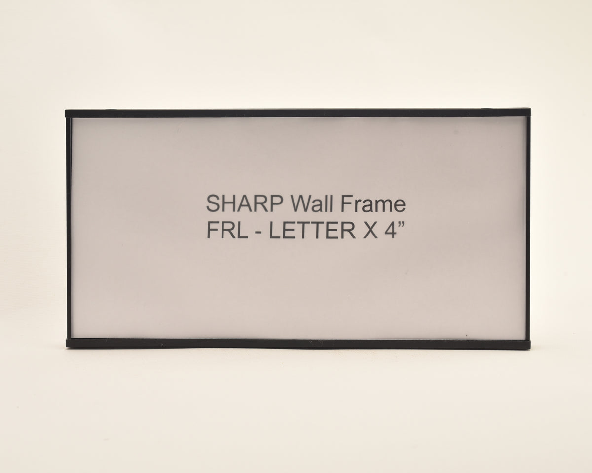 SHARP 8.625” wide x 4.25” tall