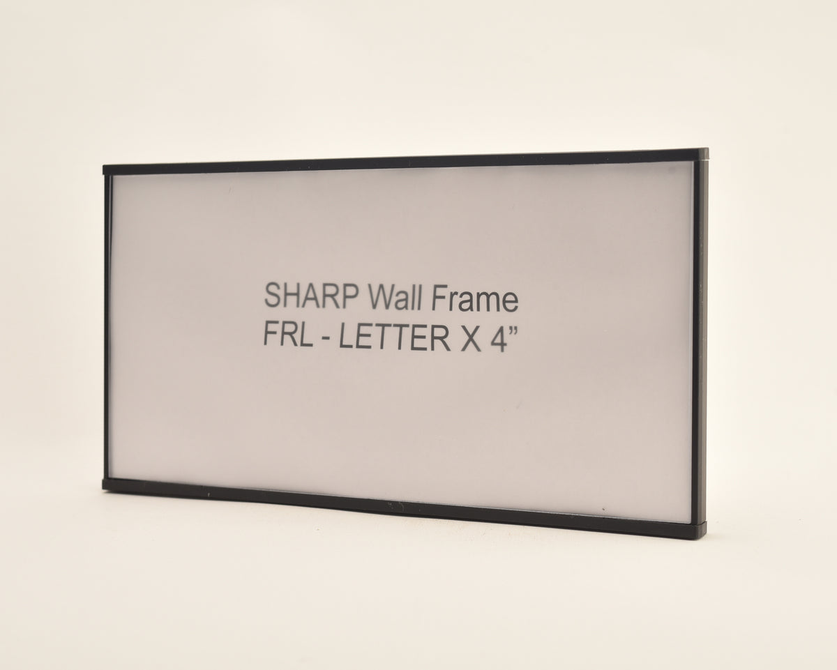 SHARP 8.625” wide x 4.25” tall