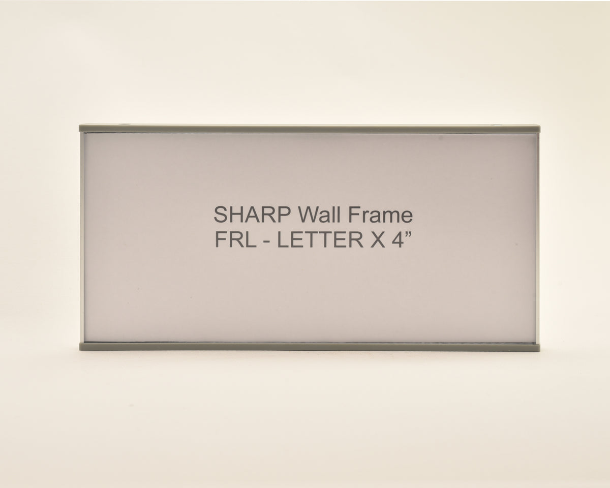 SHARP 8.625” wide x 4.25” tall