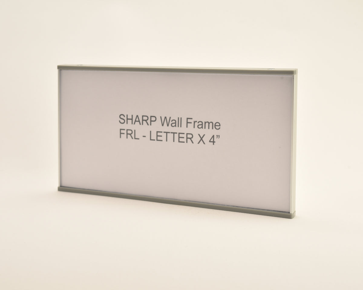 SHARP 8.625” wide x 4.25” tall