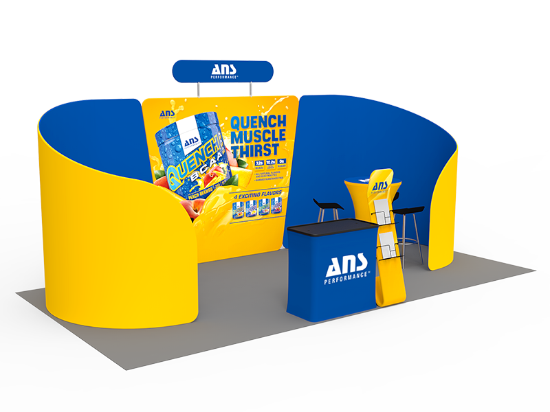 10 x 20ft Custom Trade show Booth Combo 09