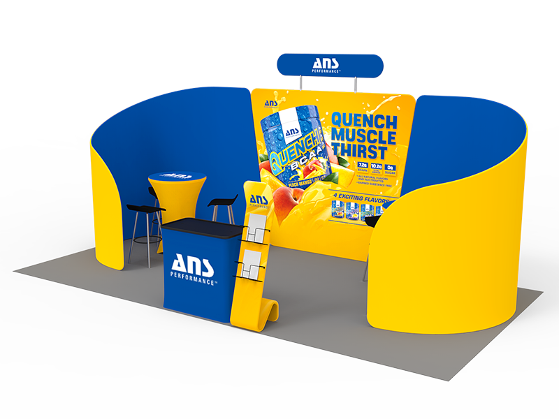 10 x 20ft Custom Trade show Booth Combo 09