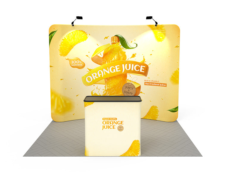 10ft Trade Show Curved Display Kit 02