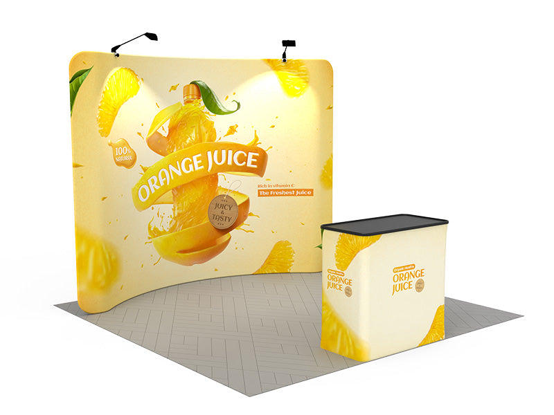 10ft Trade Show Curved Display Kit 02