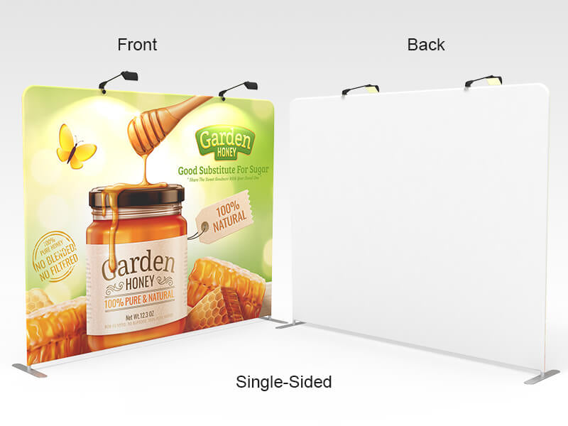10ft Straight Tension Fabric Trade Show Display Wall