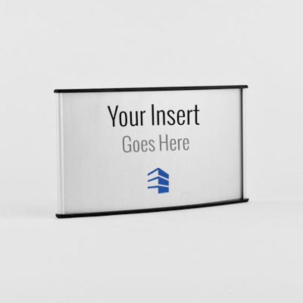 8x4 H-Curve Wall Frame – Office Signs Nameplate Holder