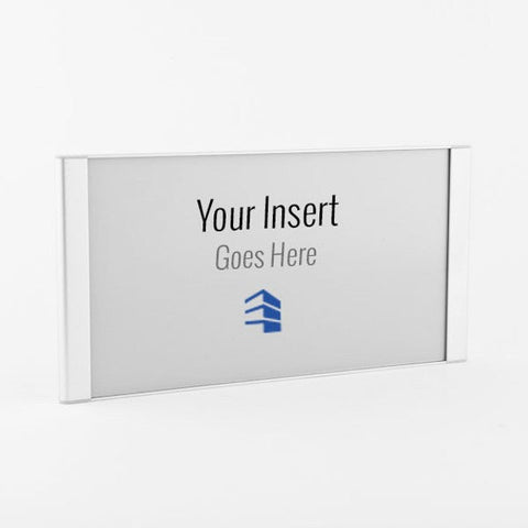 Office Wall Nameplate Sign Frame by Arris - 12.5" (w) x 8.75" (h) (Arris) - With Sample Insert